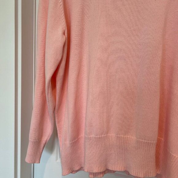 NWOT Old Navy Woman 100% Cotton Pink Soft Loose Fit Mockneck Sweater, 2X - Picture 4 of 7